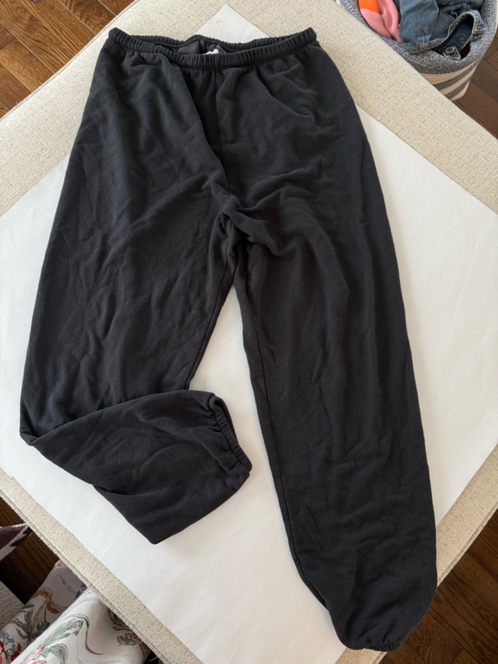 Aerie Offline Blk Modal Blend Soft Jogger Elastic Waist Ankles Lightweight Small